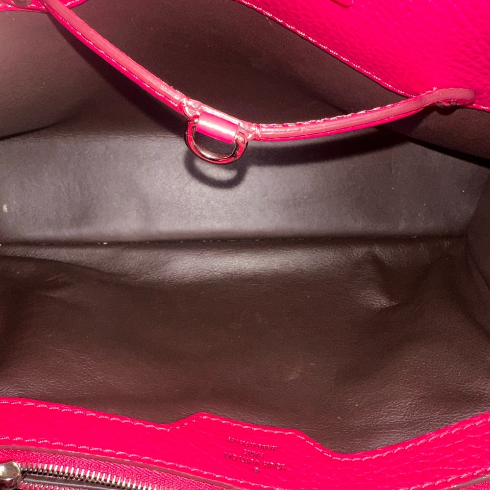 Authentic Louis Vuitton Hot Pink Capucines Top Handle Satchel - Picture 12 of 16